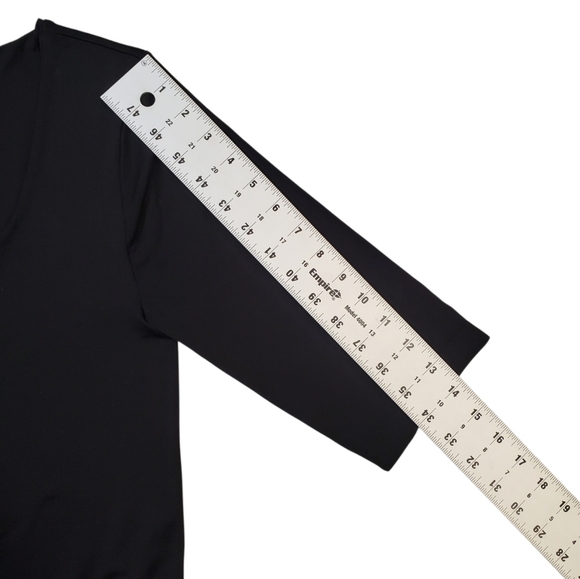 French Laundry Classic Solid Black Fitted Top Size L/XL - Picture 5 of 7